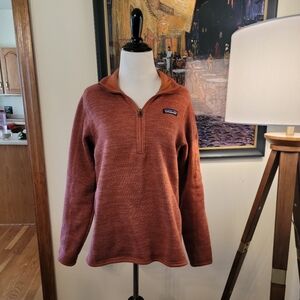 Patagonia Women's Rust Orange Quarter-Zip Pullover